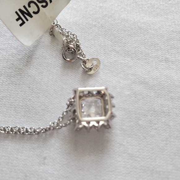Sterling Silver CZ Necklace - Picture 4 of 4